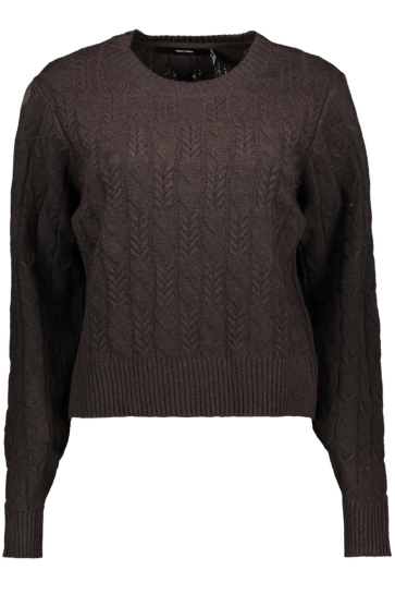 Vero Moda VMARIES LS O-NECK CABLE PULLOVER BF 10331814 Chocolate Torte