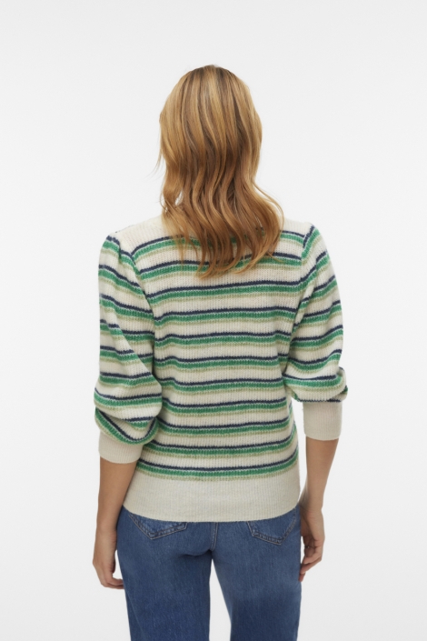 Vero Moda beige dames trui | Model achteraanzicht