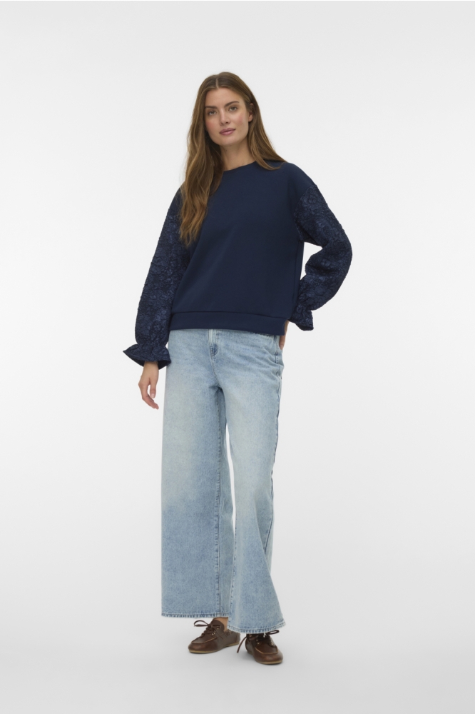 Vero Moda blauwe dames sweater | Model