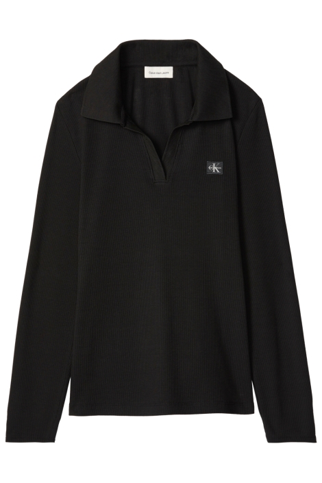 Calvin Klein zwarte dames t-shirt | Vooraanzicht