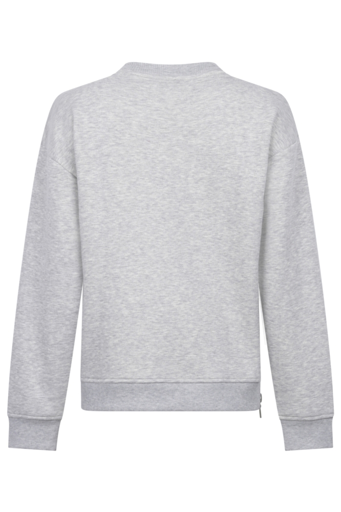 Zoso grijze dames sweater | Achteraanzicht