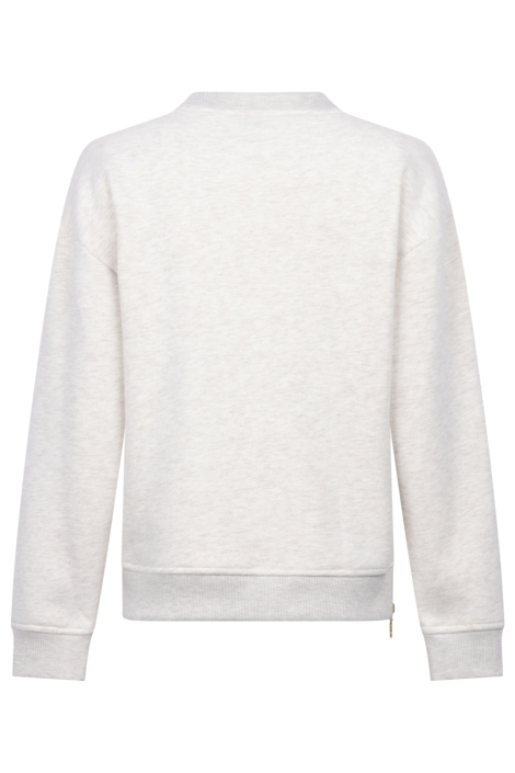 Zoso zand dames sweater | Achteraanzicht