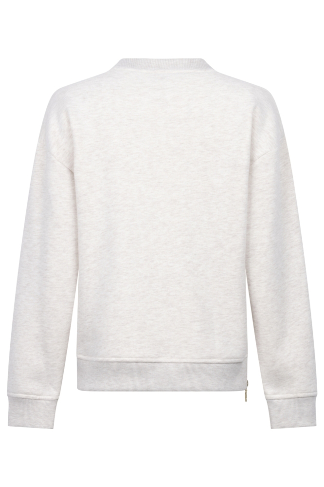 Zoso zand dames sweater | Achteraanzicht