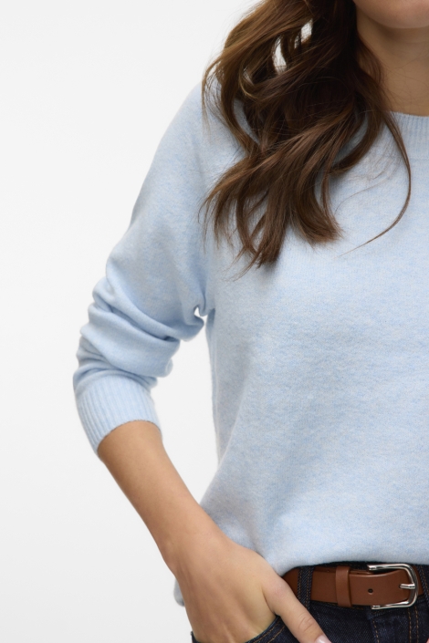 Vero Moda blauwe dames trui | Close up