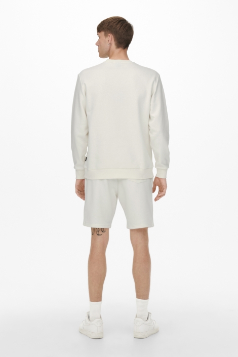 Only & Sons witte heren sweater | Model