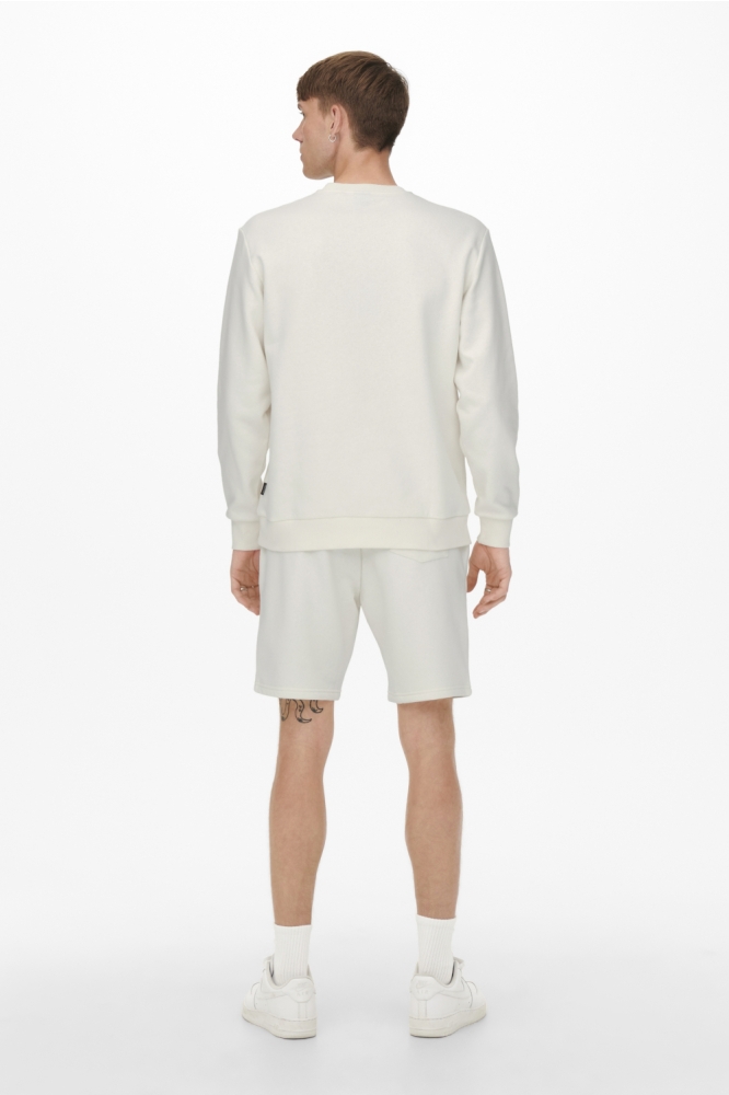 Only & Sons witte heren sweater | Model