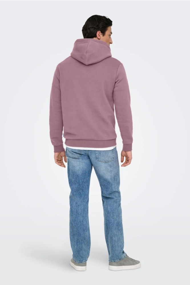 Only & Sons roze heren sweater | Model