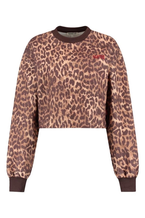 Harper & Yve camel dames sweater | Vooraanzicht