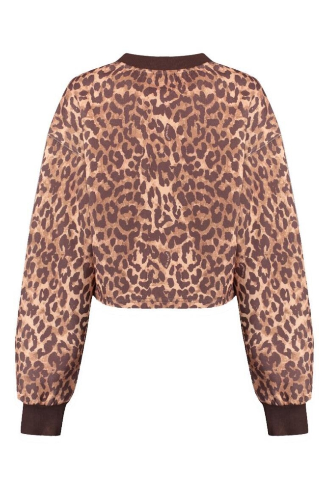 Harper & Yve camel dames sweater | Achteraanzicht