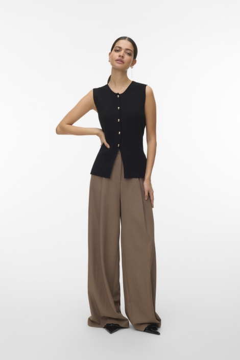 Vero Moda zwarte dames gilet | Model