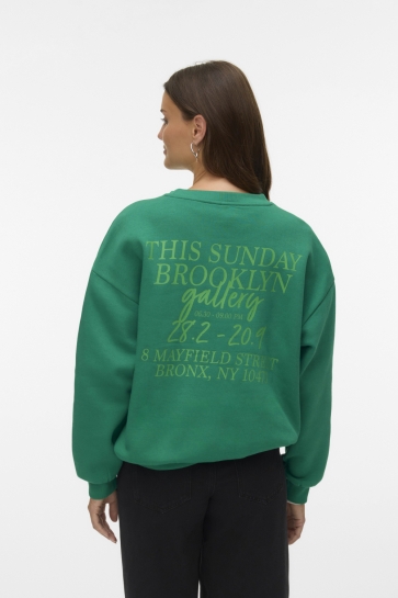 Vero Moda Trui VMURSULA LS SWEAT BOX JRS 10338424 BOSPHORUS/GALLERY