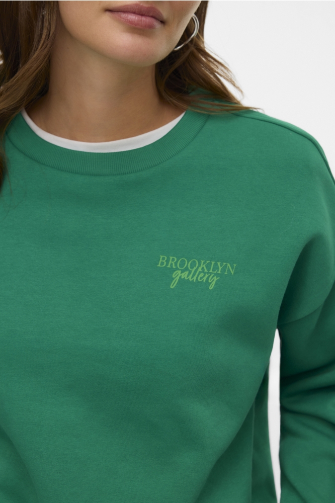 Vero Moda groene dames sweater | Close up