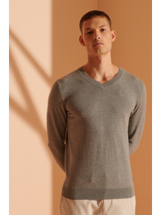 orange label vee neck m6110035a superdry trui jersey grey marl Superdry Truien Heren | Sans online.nl