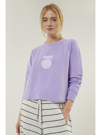10 Days Trui CROPPED ICON SWEATER 20 801 3201 1218 lilac