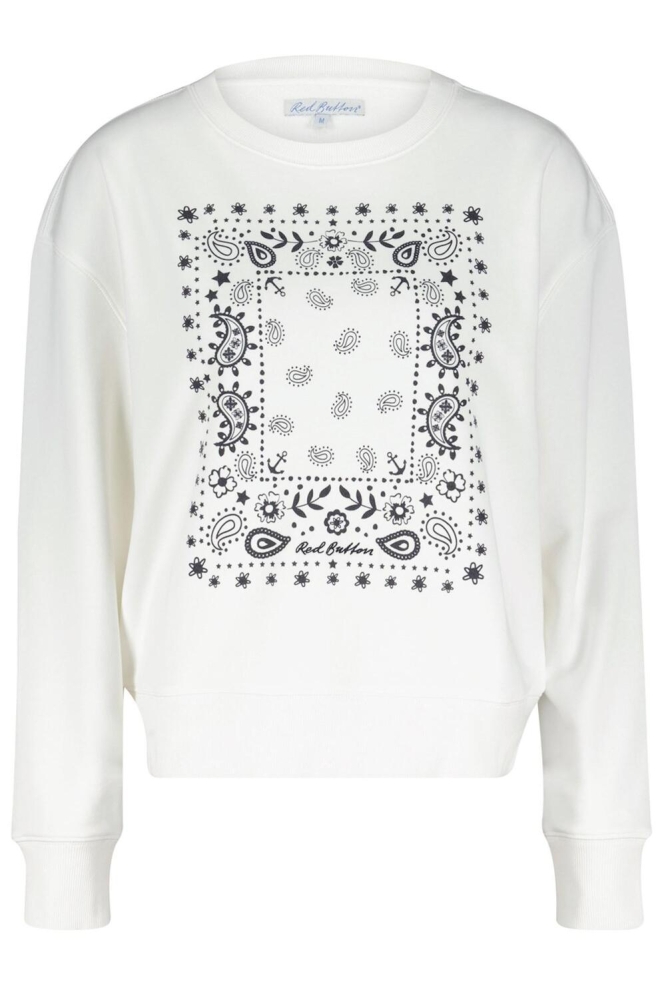 TERRY NAVY BANDANA PRINT SRB4024 OFF WHITE