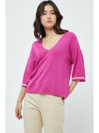 Peppercorn Trui TANA WIDE SLEEVE PULLOVER PC6860 4122S MAGENTA PINK STRIPE