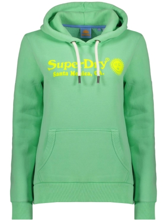 Superdry Trui VINTAGE VENUE HOOD W2011633A  SPRING BUD GREEN