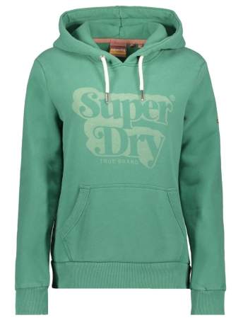 Superdry Trui VINTAGE SHADOW HOOD W2011720A  GALVANISED GREEN