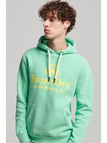 Superdry Trui VINTAGE VENUE NEON HOOD M2012774A  SPRING BUD GREEN