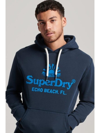 Superdry Trui VINTAGE VENUE NEON HOOD M2012774A  ECLIPSE NAVY