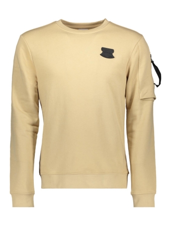 Haze & Finn Trui CREWNECK TECHNICAL MC19 0411 IRISH CREAM