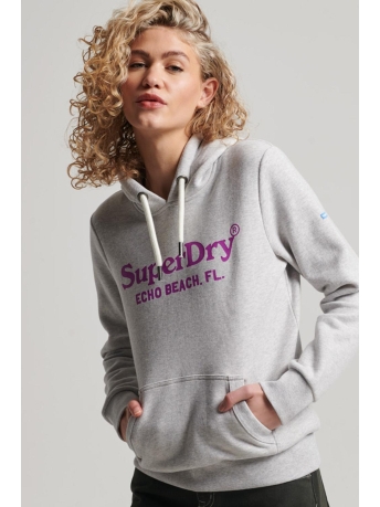 Superdry Trui VINTAGE VENUE HOOD W2011633A GLACIER GREY MARL