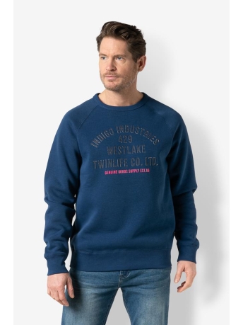 Twinlife Trui MEN SWEAT RAGLAN PRINT TW32301 516 NAVY PEONY