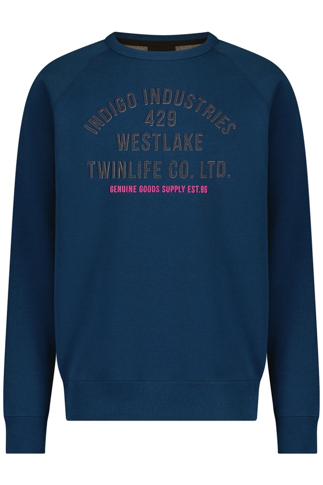 MEN SWEAT RAGLAN PRINT TW32301 516 NAVY PEONY