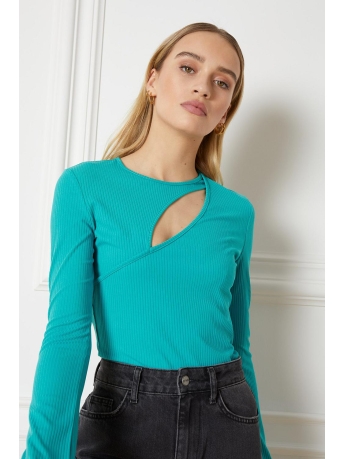 Refined Department T-shirt SELICIA R2303811065 203 TURQUOISE