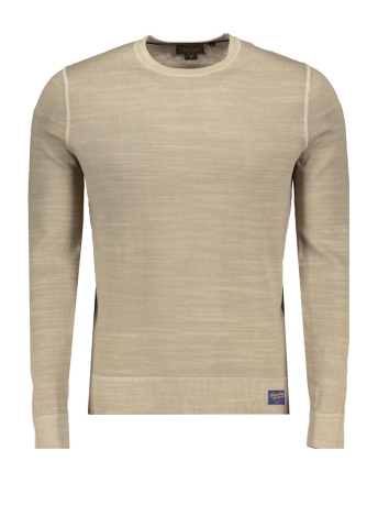 Superdry Trui VINTAGE GARMENT DYED CREW M6110578A STONE WASH TAUPE BROWN