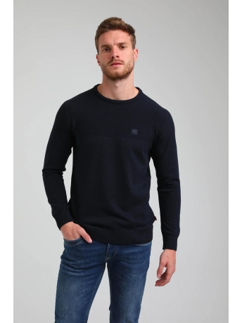 Gabbiano Trui DUNNE KNIT TRUI MET RONDE HALS 613758 301 navy