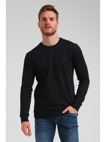 Gabbiano Trui ELEGANTE JACQUARD SWEATER 773770 301 navy