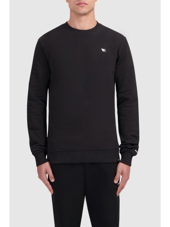 Ballin Trui CREWNECK WITH CHEST PRINT 19304 02 BLACK