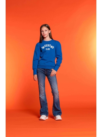 Geisha Girls Trui SWEATER WEEKEND 32578K 24 625 blue/off-white
