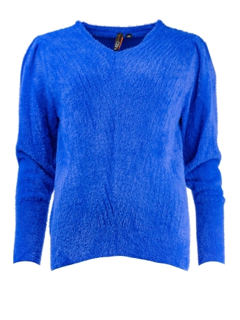 NED Trui ELINS LS FURRY 23W1 U172 02 345 SURF BLUE