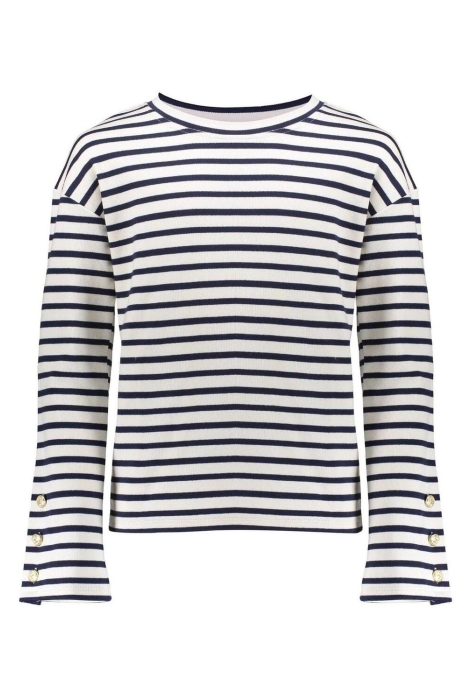 Geisha Girls sweater striped with buttons