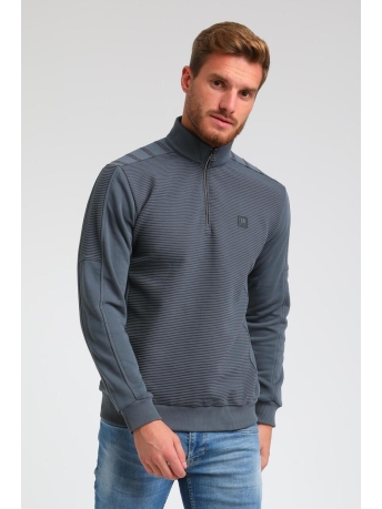 Gabbiano Trui SWEATER MET RITS 773776 STORMY BLUE