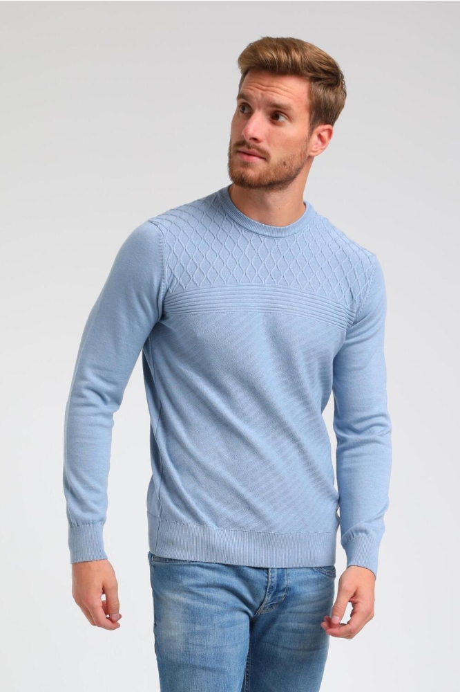TRUI MET DRIE STRUCTUREN 613762 STORMY BLUE