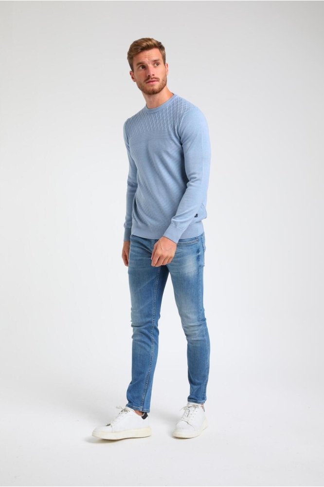 TRUI MET DRIE STRUCTUREN 613762 STORMY BLUE