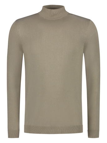 Purewhite Trui ESSENTIAL MOCKNECK 23030802 53 TAUPE