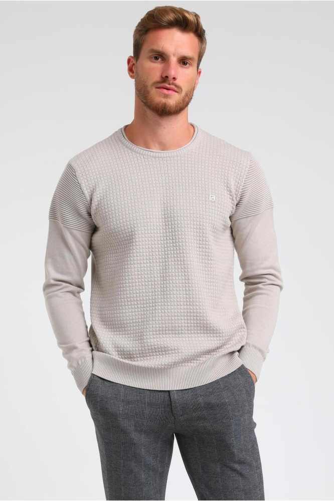 TRUI MET BLOKJESSTRUCTUUR 613761 606 STONE GREY