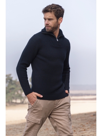 Gabbiano Trui TRUI MET HOGE SCHIPPERSKRAAG 613782 Navy