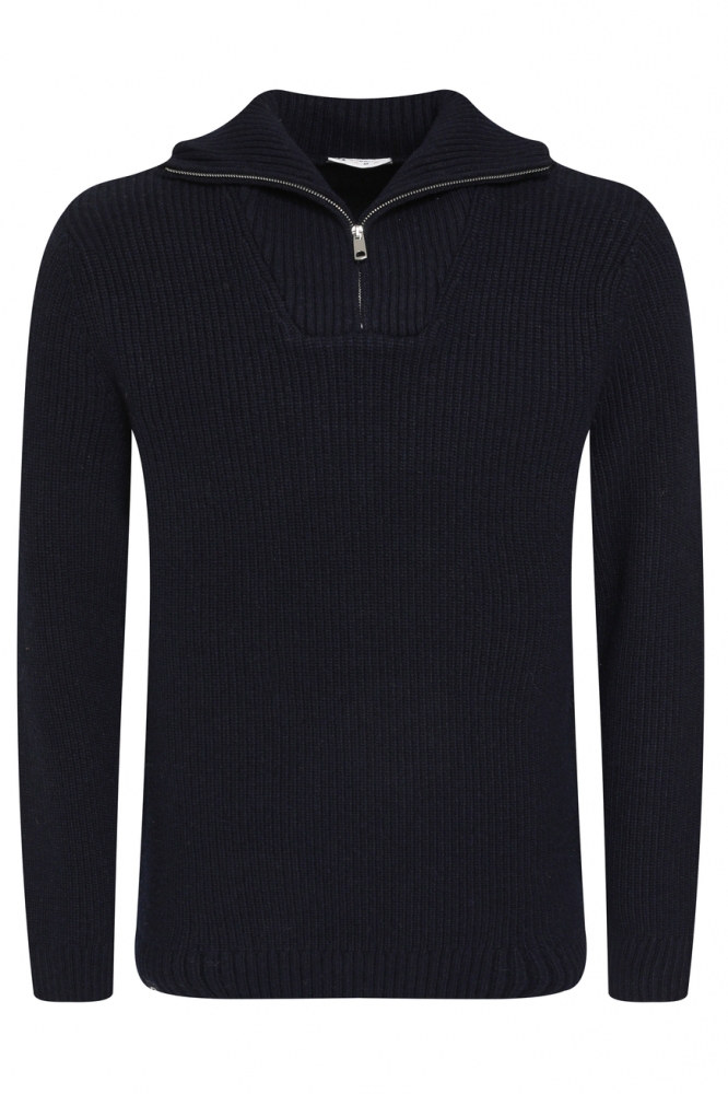 TRUI MET HOGE SCHIPPERSKRAAG 613782 Navy