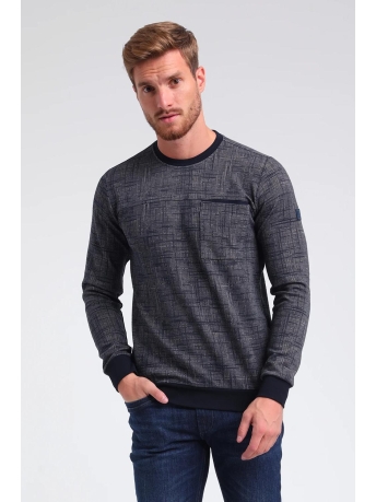 Gabbiano Trui SWEATER MET GEOMETRISCH PATROON 773779 301 navy