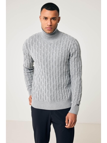 Genti Trui ROLL NECK K8089 3256 028-LIGHT GREY
