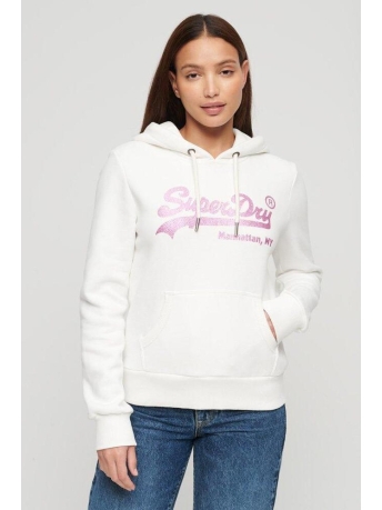 Superdry Trui EMBELLISHED VL HOODIE W2011959A 39E ECRU