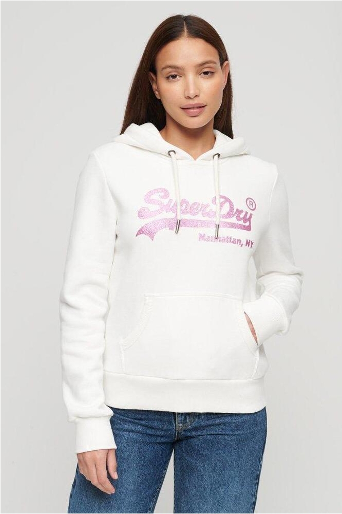 EMBELLISHED VL HOODIE W2011959A 39E ECRU