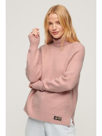 Superdry Trui ESSENTIAL RIB KNIT JUMPER W6110502A 4NJ PALE ROSE