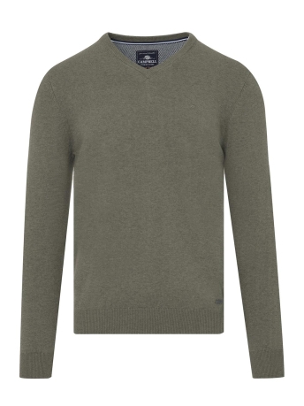 Campbell Trui CLASSIC TRUI V HALS 067833 033 4721 DUSTY OLIVE