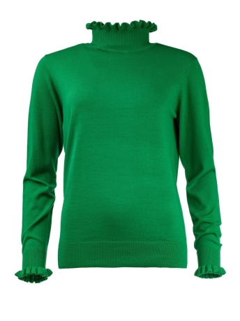 NED Trui RUFFLE LS BREI 23W1 U106 16 234 JELLY BEAN